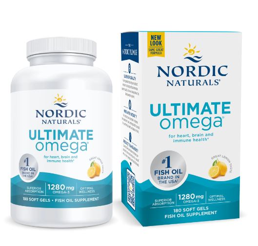 Nordic Naturals Ultimate Omega 1280 mg - Lemon, 180 sgls.
