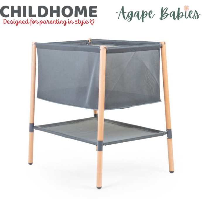 Childhome Evolux Crib - Natural Anthracite