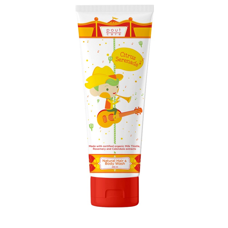 [Buy 1 Free 1] Pout Care Citrus Serenade Natural Hair & Body Wash 250ml Exp: 03/25