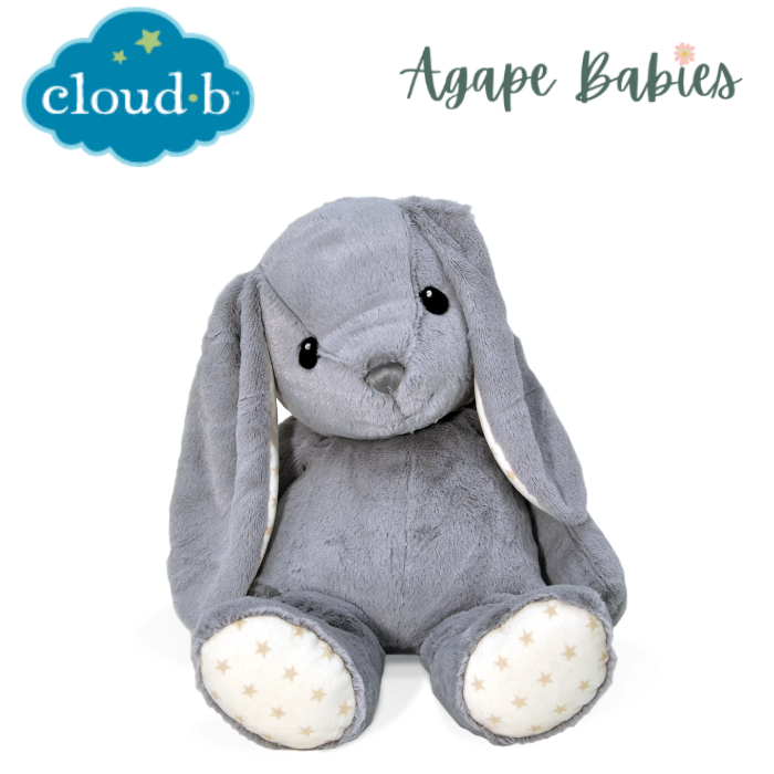 Cloud B Hugginz Musical Plushie – Grey Bunny