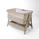 Tutti Bambini Cozee Sense Bedside Crib - Soft Walnut / Cocoa + Rocking Bar + CoZee Castors (Bundle pack)