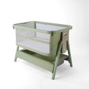 Tutti Bambini Cozee Zen Bedside Crib - Eucalyptus + Rocking Bar + CoZee Castors (Bundle pack)