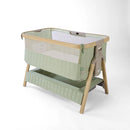 Tutti Bambini Cozee Sense Bedside Crib - Drifted Oak/Eucalyptus + Rocking Bar + CoZee Castors (Bundle pack)