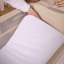 Tutti Bambini Cozee Zen Bedside Crib - Sand + Rocking Bar + CoZee Castors (Bundle pack)