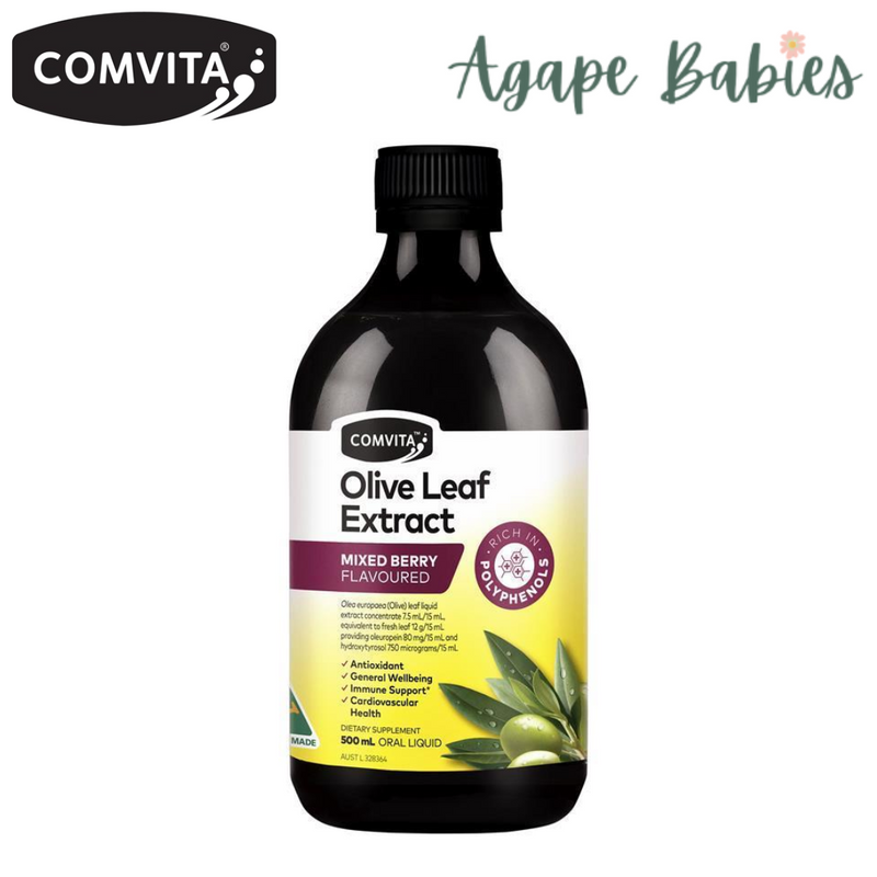 Comvita Olive Leaf Extract - Mixed Berry Flavor, 500 ml.