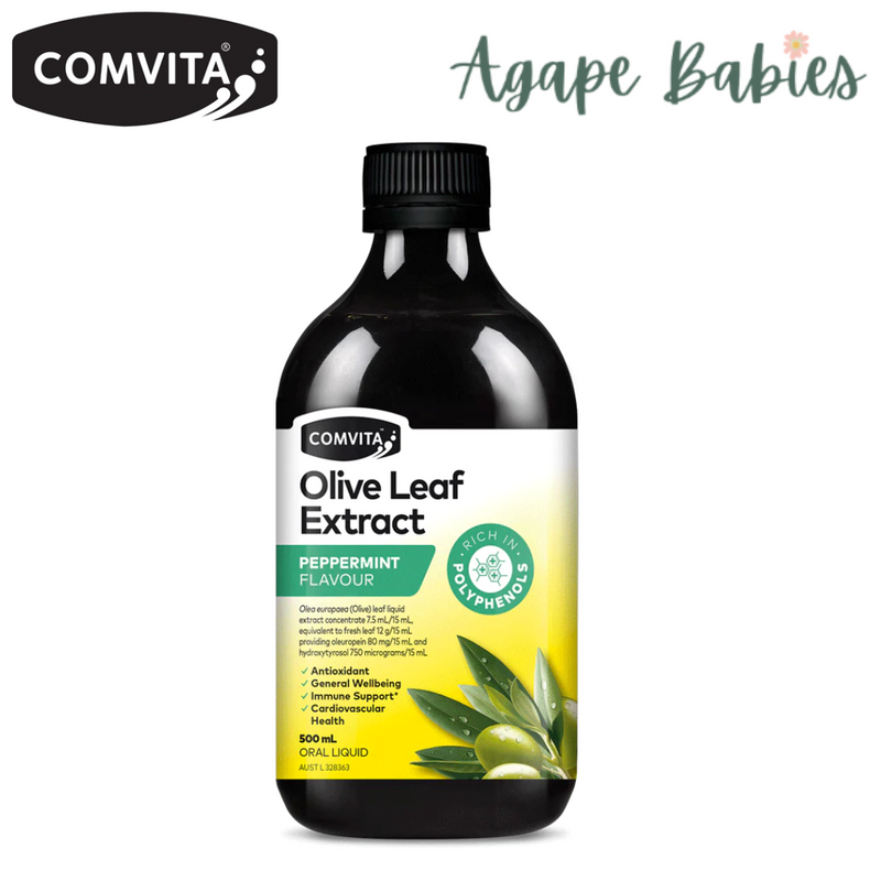 Comvita Olive Leaf Extract - Peppermint Flavor, 500 ml.