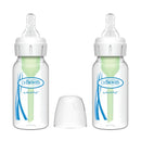 Dr Brown's 4 oz/120 mL PP Narrow Anti-Colic Options+ Baby Bottle, 2-Pack