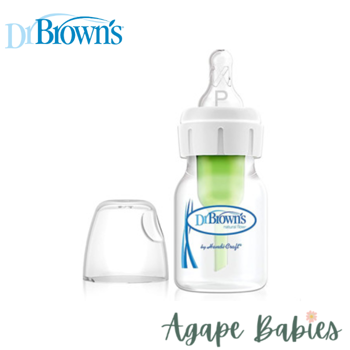 [Bundle of 2] Dr Brown's PP Narrow Anti-Colic Options+ Baby Bottle, 1-Pack w/ Preemie Nipple