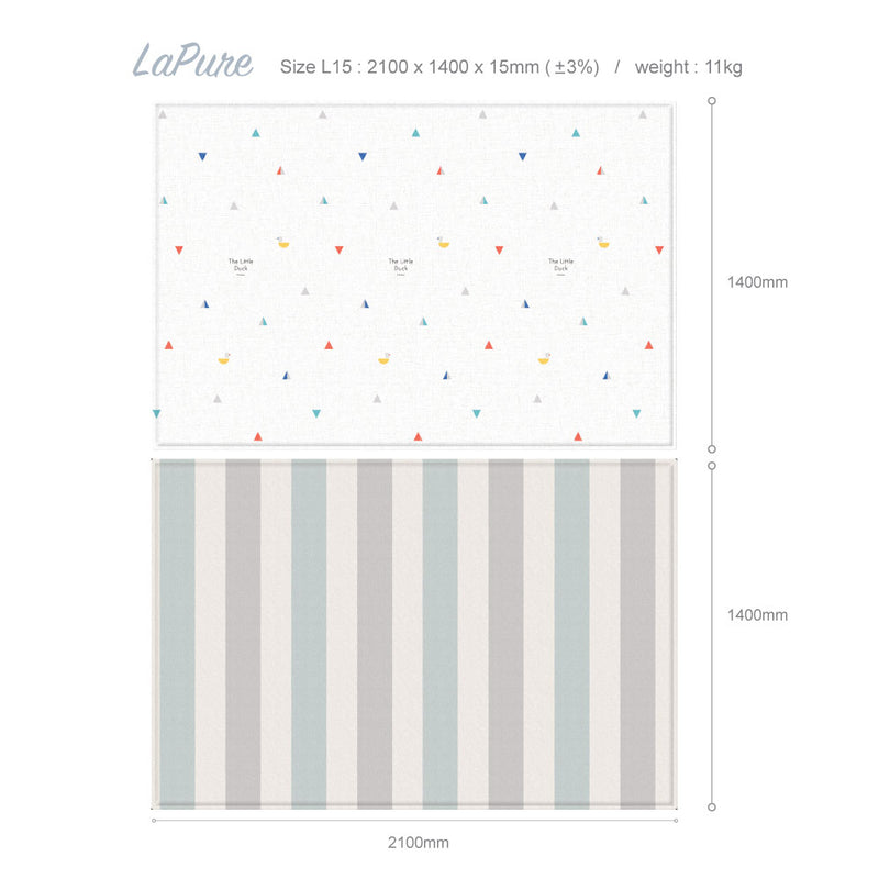 [1 Yr Local Warranty] Parklon LaPure Duckling Stripes (L15) Size: 2100x1400x15mm