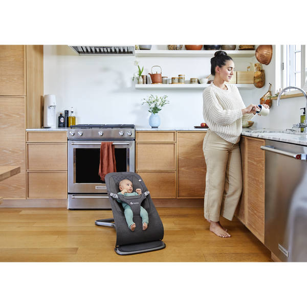 [1 Yr Local Warranty] Ergobaby Evolve 3 In1 Bouncer - Charcoal Grey