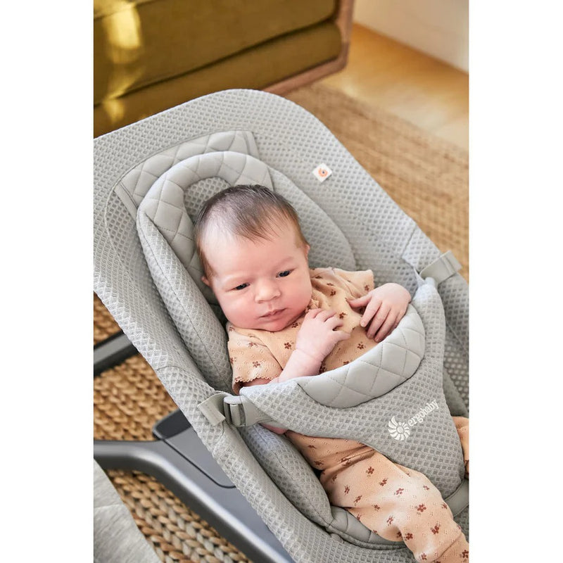 [1 Yr Local Warranty] Ergobaby Evolve 3 in 1 Mesh Bouncer - Light Grey