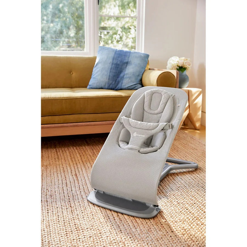 [1 Yr Local Warranty] Ergobaby Evolve 3 in 1 Mesh Bouncer - Light Grey