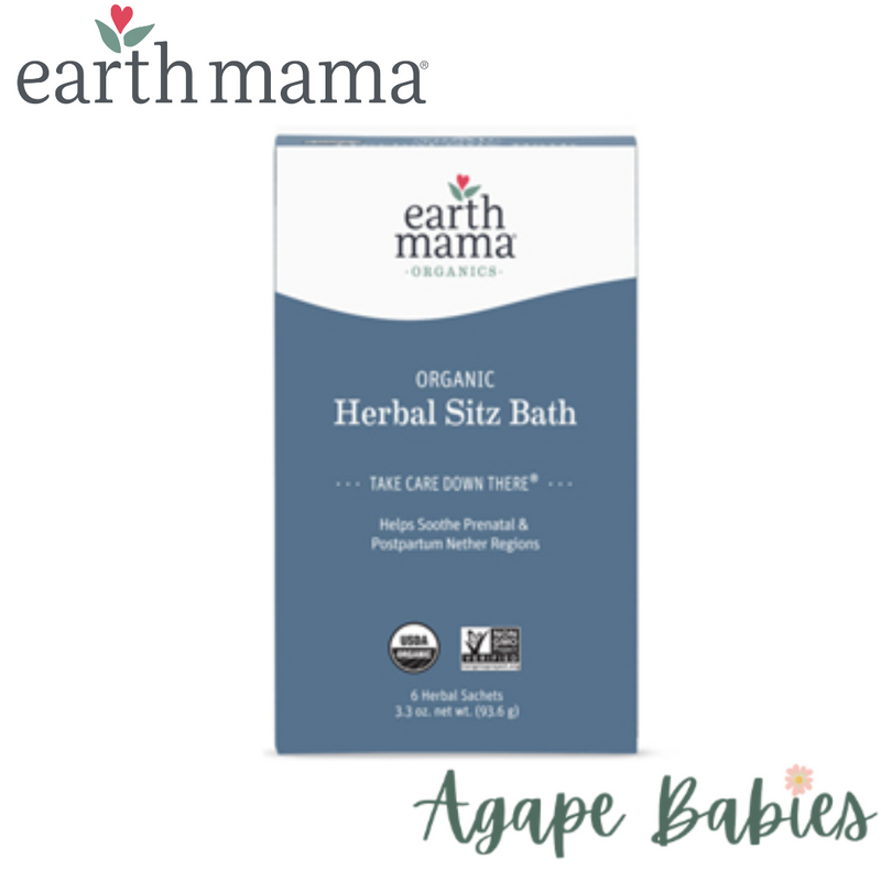 Earth Mama Organic Herbal Sitz Bath (6 herbal pads / box) Exp: 03/26