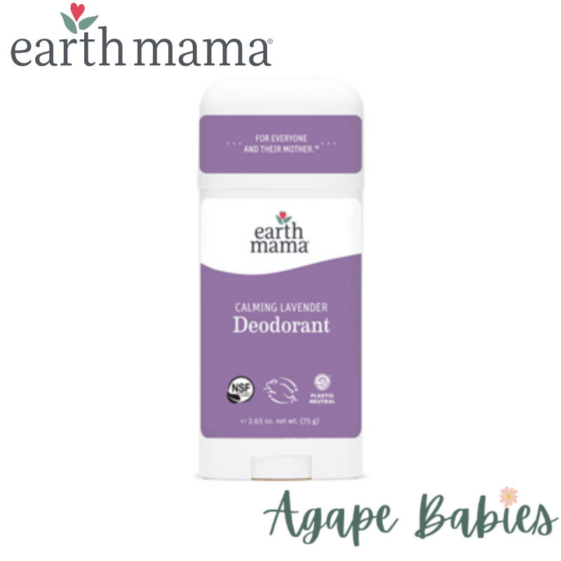 Earth Mama Organic Calming Lavender Deodorant 75g (2.75 oz)
