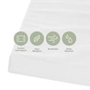 Tutti Bambini Rio Cot Bed with Cot Top Changer - Dove Grey/Oak