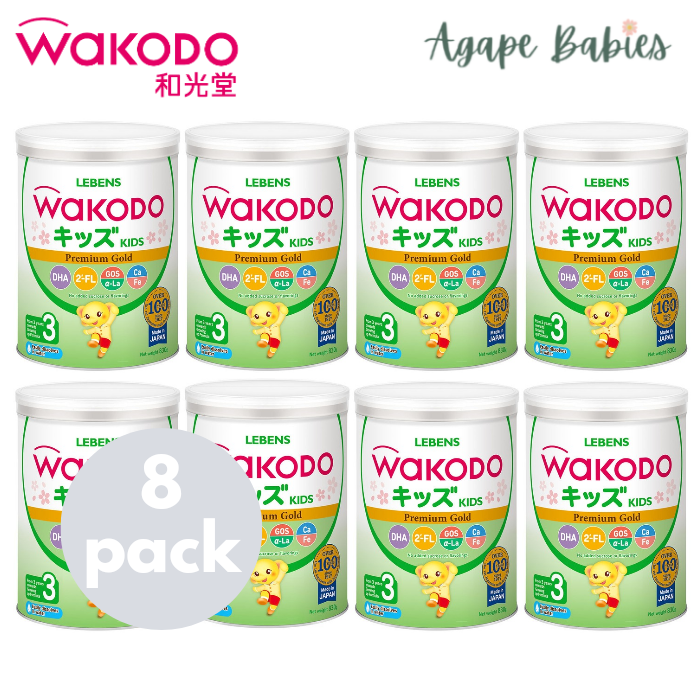 [8-Pack] Wakodo Lebens 3 Premium Gold Kids(3-6YRS) 830g