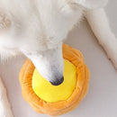 [2 Pack] Nom Waggle Egg Tart Squeakie Chew Toy (Premium)
