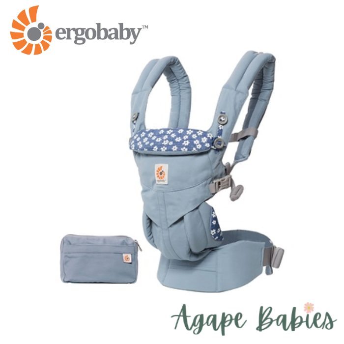 [10 year local warranty] ErgoBaby Omni 360 Baby Carrier - Blue Daisy