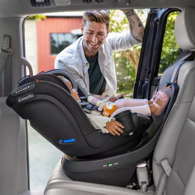 Evenflo Revolve360 Slim 2-in-1 Rotational Convertible Car Seat - Canton Black