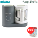 Beaba Babycook® NEO - Mineral Grey (5 Years Local Warranty From Manufacturing Defects) - FOC Pigeon Breast Milk Storage Bags 120ml Holidays