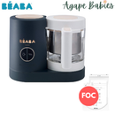 Beaba Babycook® NEO Night Blue (5 Years Local Warranty From Manufacturing Defects) - FOC Beaba Breast Milk Storage Bags Pack of 50 - 250ml