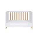 Tutti Bambini Fika Mini Cot Bed - White/Light Oak