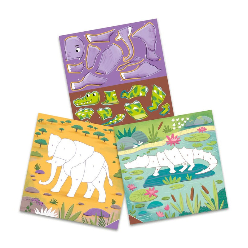 [2 Pack] Galt Sticker By Numbers (Wild Animals)