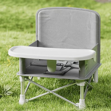 Lucky Baby Easy Go Portable Folding Booster Chair - Grey