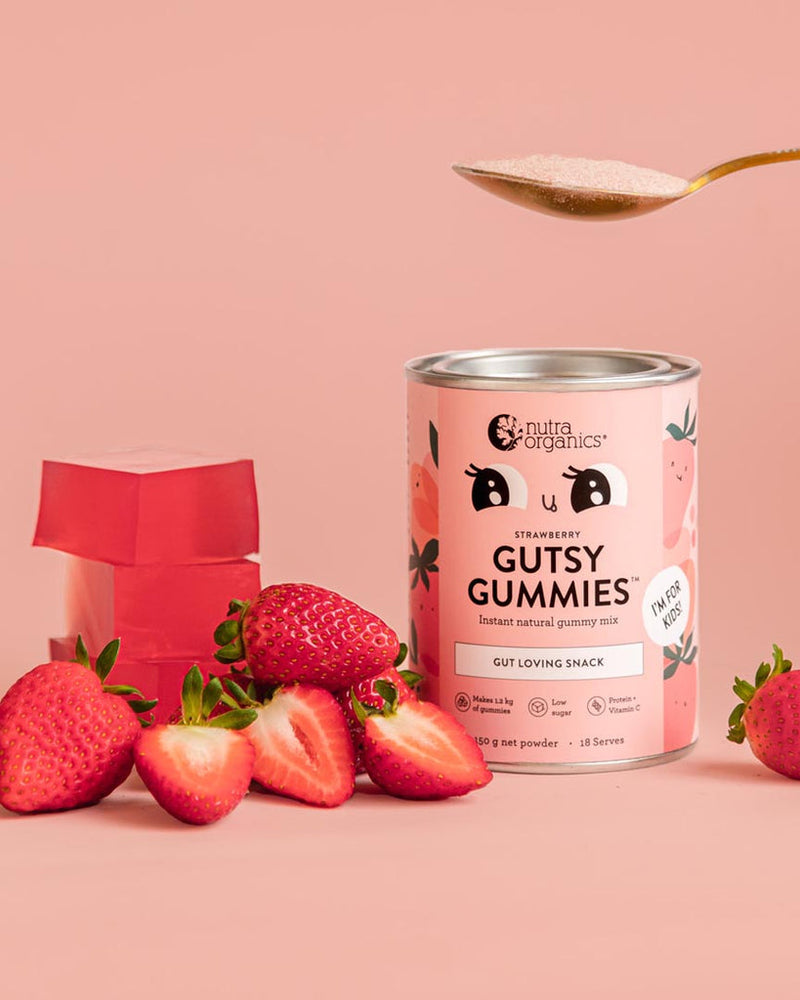 Nutra Organics Gutsy Gummies 150g -Strawberry