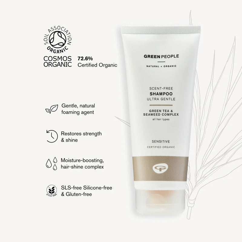 Green People Scent Free Shampoo, 200ml Exp: 06/27