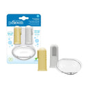 [Bundle of 2] Dr.Brown's Silicone Finger Toothbrush w/ Case 2-Pack