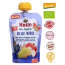 [Exp: 10/25] (Bundle of 6) Holle Organic Pouch - Blue Bird - Pear Apple & Blueberries with Oats 100g - From 6 Months