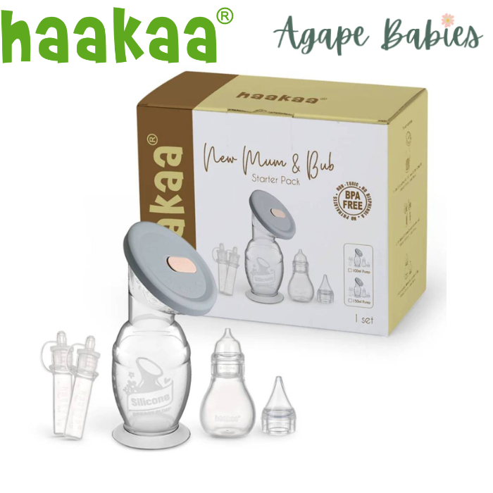 Haakaa New Mum & Bub Starter Pack - 100ml Pump