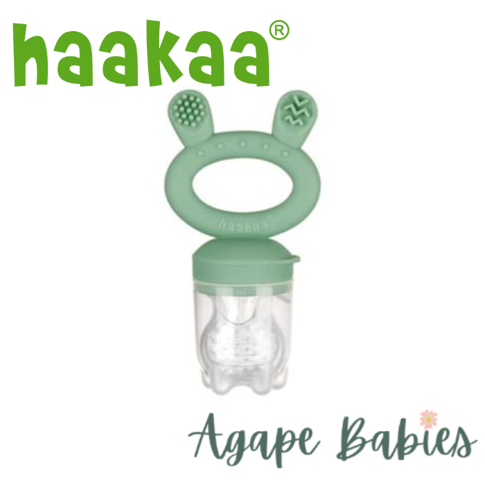 Haakaa Fresh Food Feeder & Cover Set - Pea Green