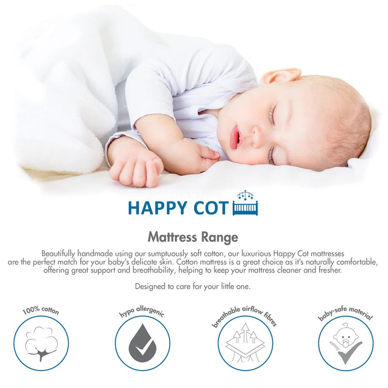 Happy Cot 4" High Density Foam Mattress