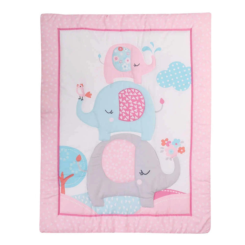 Happy Cot 100% Polyester Baby Comforter - Elephant March (P18)