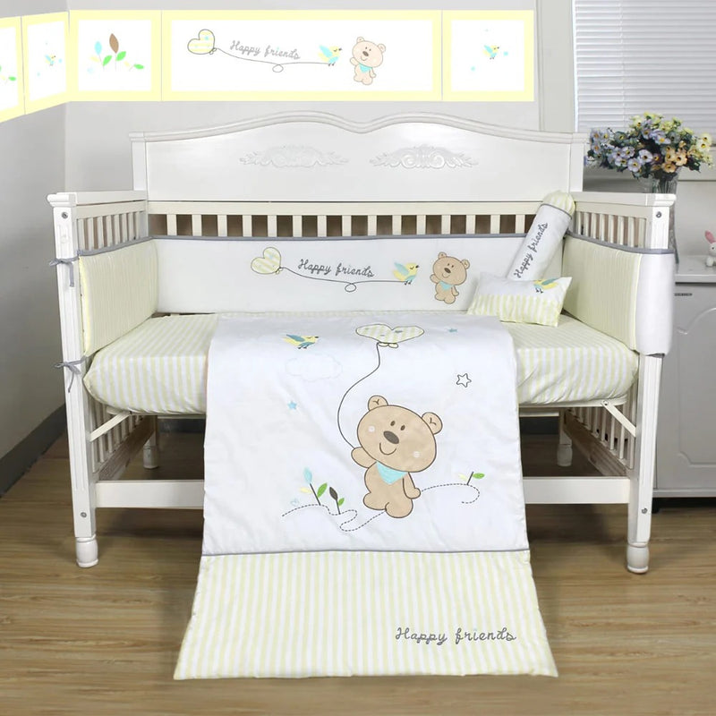 Happy Cot 100% Cotton Baby Comforter - Happy Friends (2 Colors)