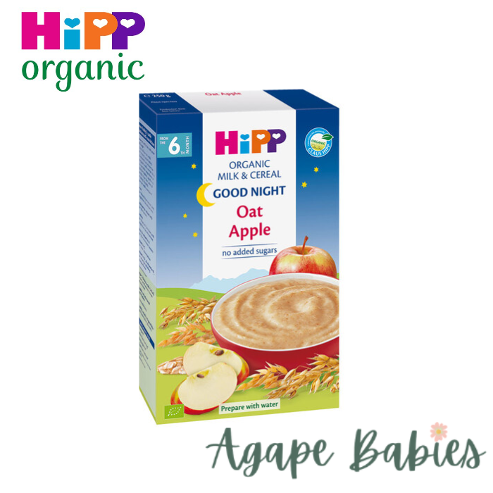 Hipp Organic Good Night Milk Pap OAT Apple 250g (6 Months Up)  Exp: 05/24
