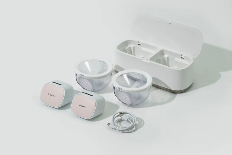 imani i2Plus Pro Breast Pump (One pair) + Dual Charging Dock