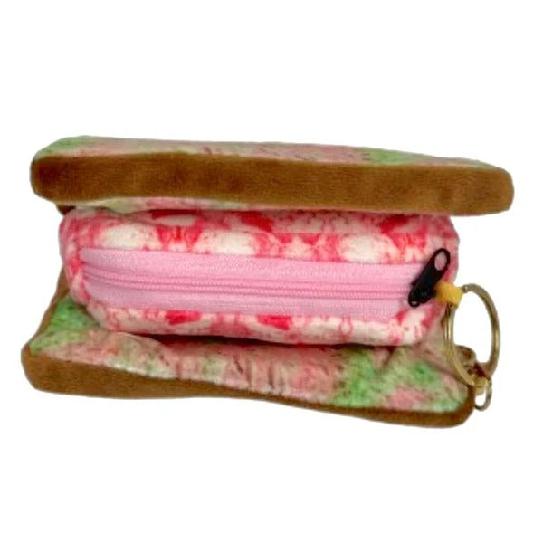 [2 Pack] Nom Ice Cream Sandwich Keypouch