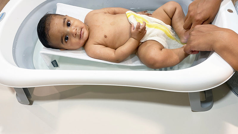 Babyhood Folding Baby Bath - Cool Grey