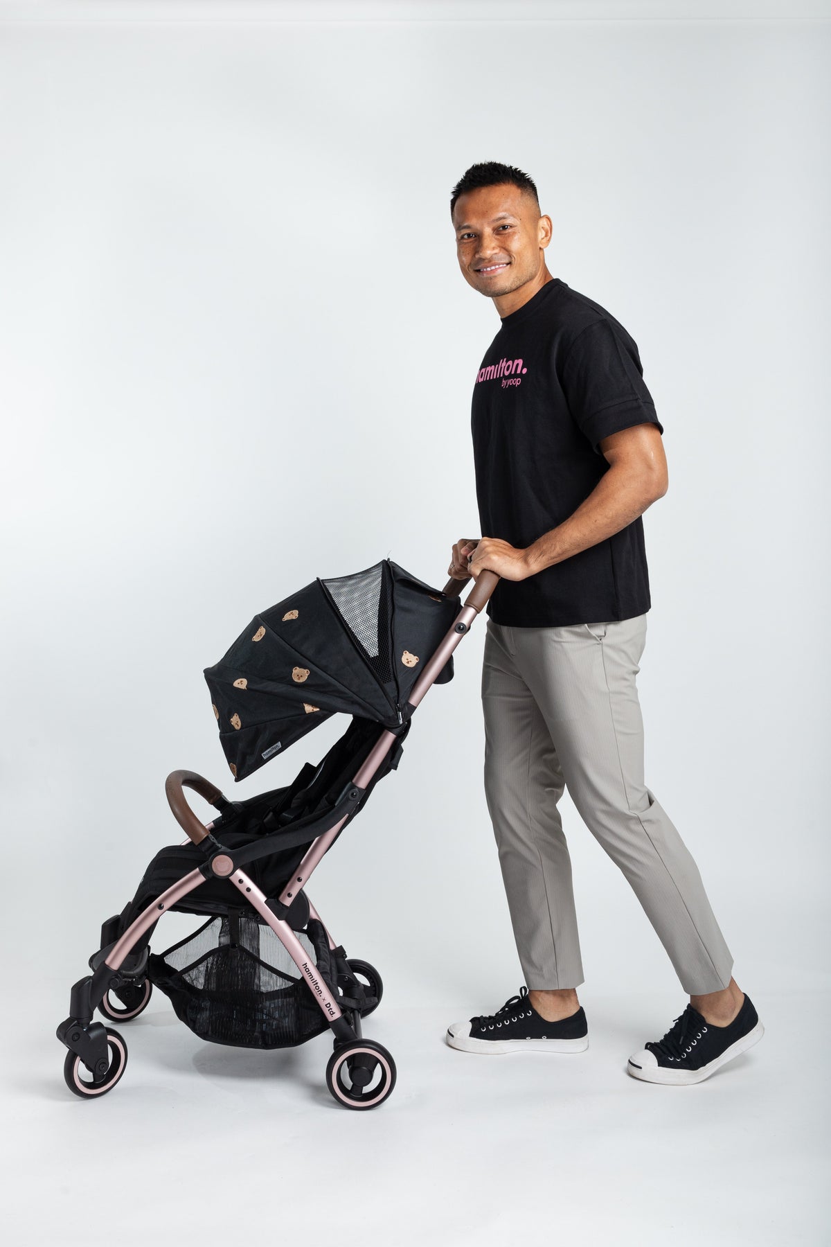 2 Years Local Warranty)Hamilton X1 Plus x DTD (Bear) MagicFold Stroll