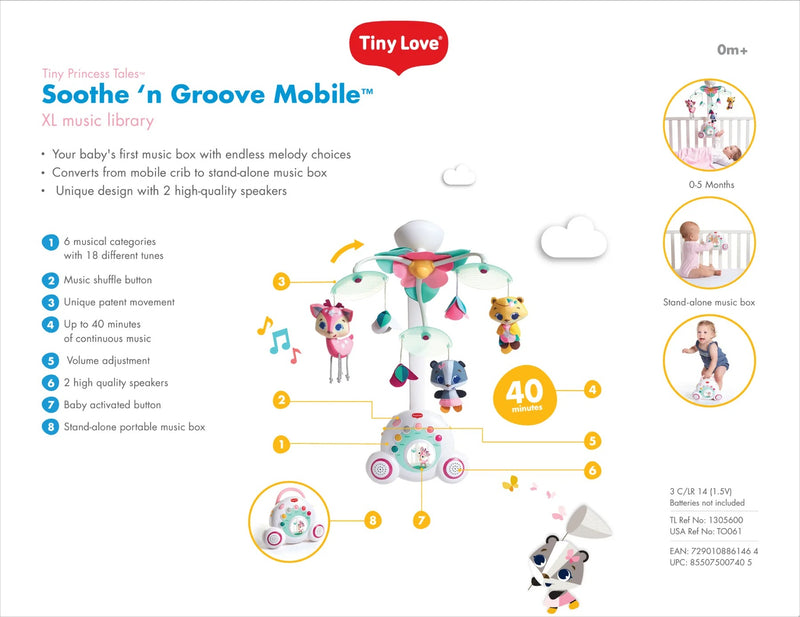 Tiny Love Soothe & Groove Tiny Princess Tales Musical Mobile