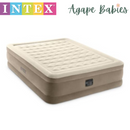 INTEX Dura-Beam® Deluxe Ultra Plush Air Mattress w/ Built-In Electric Pump - Queen