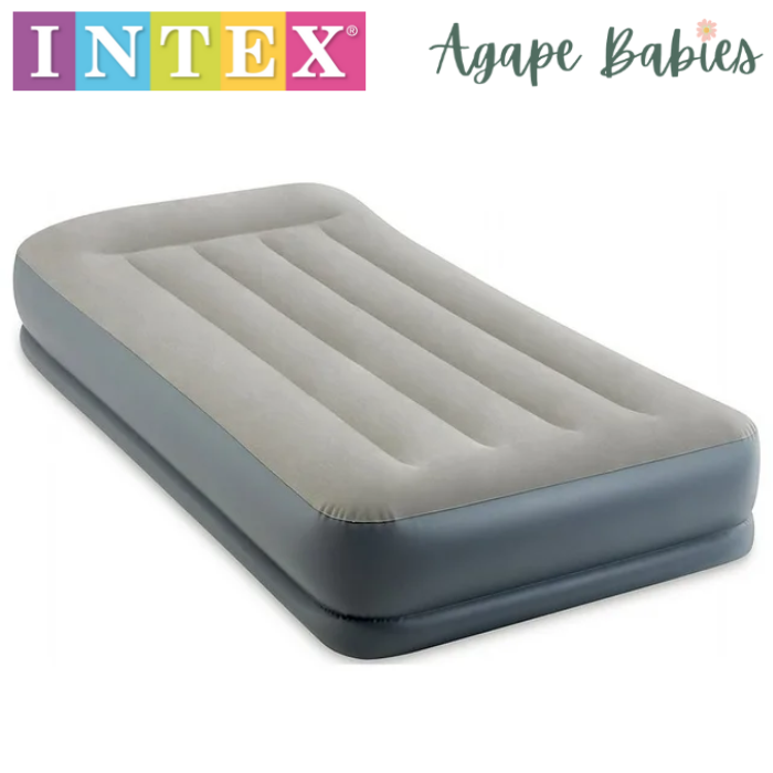 INTEX Pillow Rest Mid-Rise Airbed with Internal Pump - Twin Size