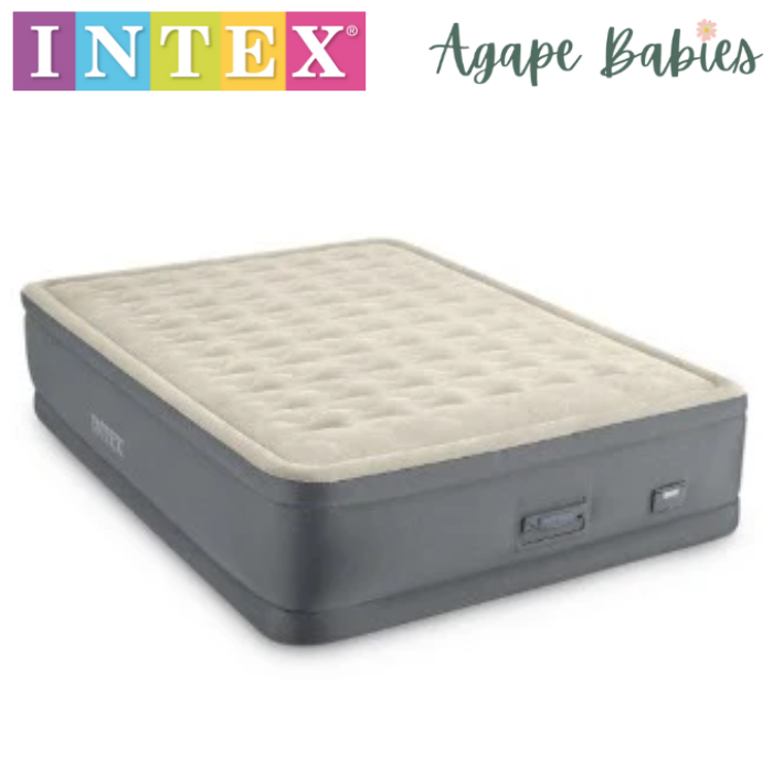 Intex Premaire II Elevated Airbed with Integrated Digital Pump - Queen Size