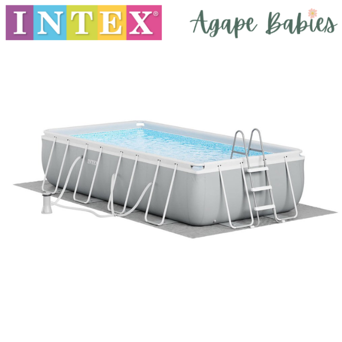 INTEX Prism Frame Rectangular Pool (4.88 x 2.44 x 1m)