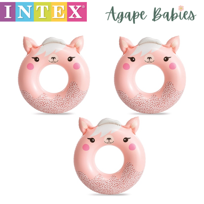 [3-Pack] INTEX Cute Animal Tubes (84cm) - Pink Llama