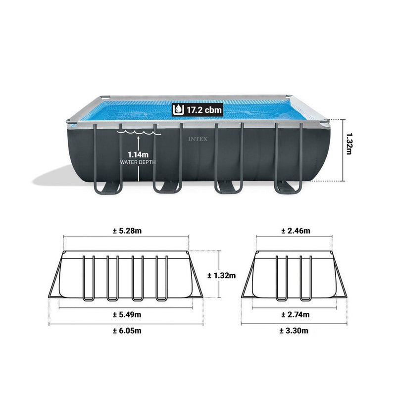 INTEX Ultra XTR Rectangular Pool Set (5.49 x 2.74 x 1.32m)