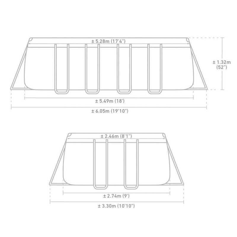 INTEX Ultra XTR Rectangular Pool Set (5.49 x 2.74 x 1.32m)